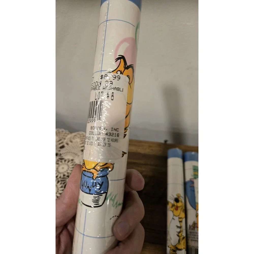 Vintage Winnie the Pooh Wallpaper Border Rolls (3 Sealed) Disney Nursery Decor